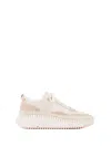 Chloé Nama Knitted Platform Sneakers In Sand