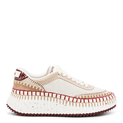 CHLOÉ SNEAKERS BEIGE/PURPLE
