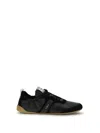 Chloé Chloe Kick Panelled Grained Leather Sneakers In Black
