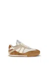 Chloé Lace-up Footwear Featuring Contrast Panels In Brown