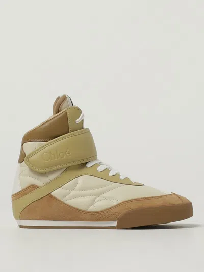 CHLOÉ SNEAKERS CHLOÉ WOMAN COLOR BEIGE,G90904022