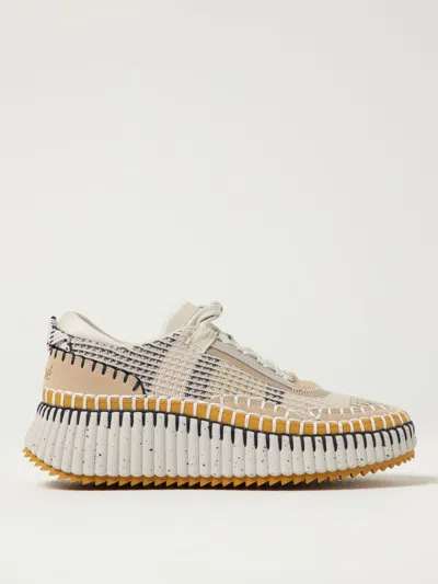 CHLOÉ SNEAKERS CHLOÉ WOMAN COLOR BEIGE,H13071022