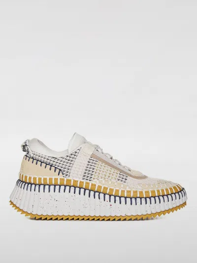 CHLOÉ SNEAKERS CHLOÉ WOMAN COLOR BEIGE,F78338022