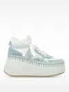 Chloé Women's Nama Wedge Sneaker In Blau