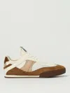 Chloé Kick Sneakers In Mesh And Suede Leather Shoes In Brown