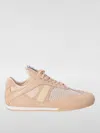Chloé Kick Leather And Suede-trimmed Mesh Sneakers In Pink