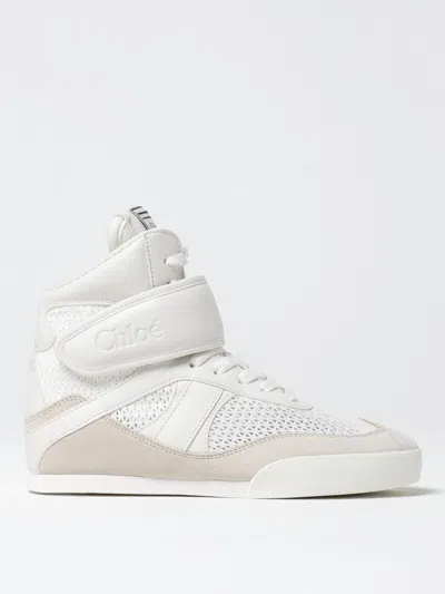 CHLOÉ SNEAKERS CHLOÉ WOMAN COLOR WHITE,G42431001