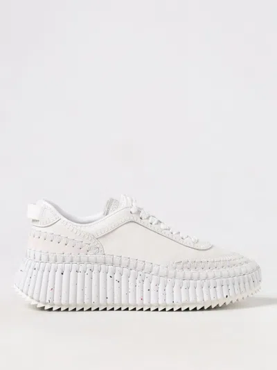 CHLOÉ SNEAKERS CHLOÉ WOMAN COLOR WHITE,F77505001