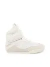 Chloé High-top Sneakers Featuring Mesh Panels In Cloudy Cream