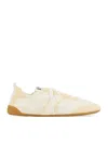 Chloé Kick Suede-trimmed Leather Sneakers In Neutral