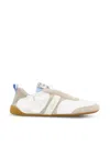 Chloé Kick Mixed Leather Low-top Sneakers In Neutral