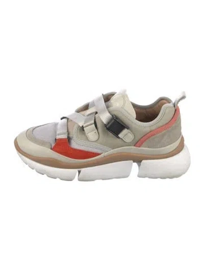 Pre-owned Chloé Sneakers In Neutral