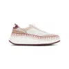 Chloé Nama Textured-sole Lace-up Sneakers