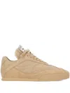 Chloé Kick Quilted Leather Sneakers In Pink Tea