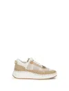 Chloé Beige Rubber Chunky Sneakers In Neutral