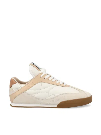 Chloé Beige & White ' Kick' Sneakers In Multi
