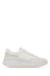 Chloé Nama Monochrome Leather Sneakers In Multi
