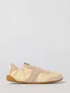 Chloé Kick Beige Sneaker With Side Lettering Logo And Elasticated Details In Fabric Woman In Multi