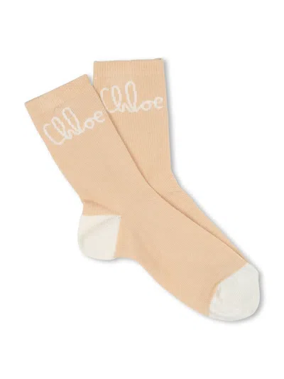 Chloé Socks In Neutral