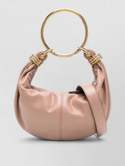 Chloé Soft Leather Clutch Bag Ring Handle