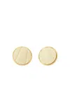 Chloé Soft Powder  Pleats Earrings In Gold