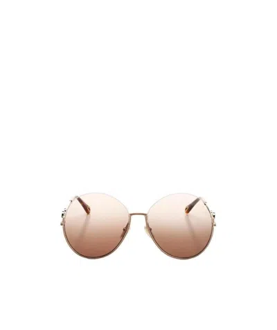 Chloé Sofya Round Frame Sunglasses In Nude