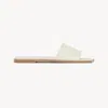 Chloé Soleil Slide Beige Size 7 100% Lambskin