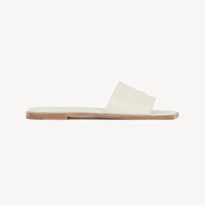 Chloé Soleil Slide Beige Size 7 100% Lambskin