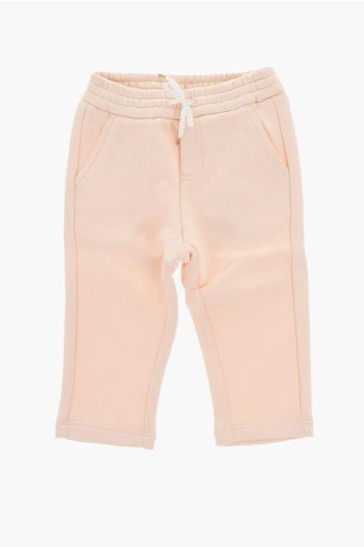 Chloé Solid Color Sweat Joggers With 2 Pockets In Pink