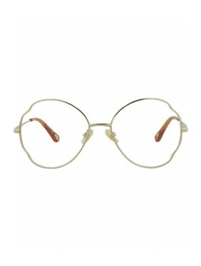 Pre-owned Chloé Solid Eyeglasses W/ Tags In Gold