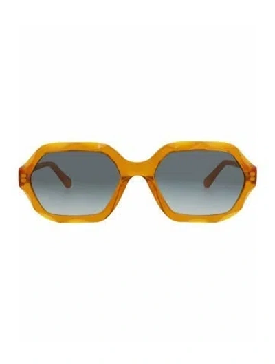 Pre-owned Chloé Solid Sunglasses W/ Tags In Orange