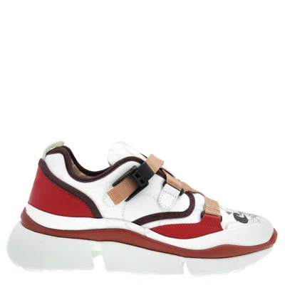 Chloé Chloe Sonnie Low-top Sneakers In White
