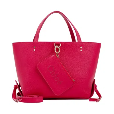Chloé Sophisticated And Chic Nude Tote Bag For Women In Pink