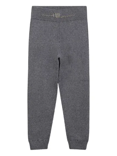 Chloé Sophisticated Waistband With Signature Chain And Pockets In Gray