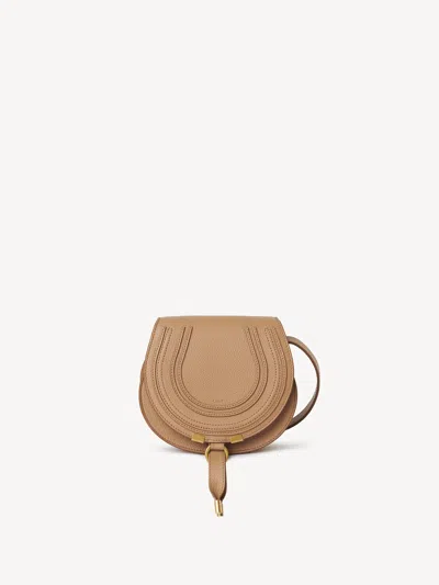 Chloé Chloè Spacious Mini Bag With Adjustable Strap And Antique Finish In Sand