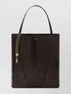 Chloé Spacious Tote Bag Featuring Chain Detail In Brown