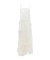 Chloé Spaghetti-strap Embroidered Lace Maxi Dress In White
