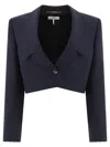 Chloé 'spencer' Blue Single-breasted Crop Jacket