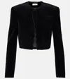 Chloé Round-collar Long-sleeve Casual Jacket In Black
