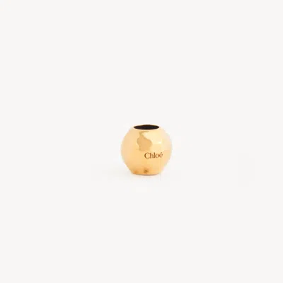 Chloé Sphere Dice Charm For Bracelet Bag In Brass In Gold