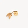 Chloé Sphere Horse Dice Charm For Bracelet Bag In Brass In Gold