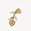 Chloé Sphere Key Dice Charm For Bracelet Bag In Brass Gold Size Onesize 95% Brass, 5% Tpe - Thermoplastic  In Gold