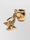 Chloé Sphere Letter Chain Bag Charm In Gold