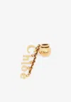 Chloé Sphere Letters Dice Bracelet Charm In Gold