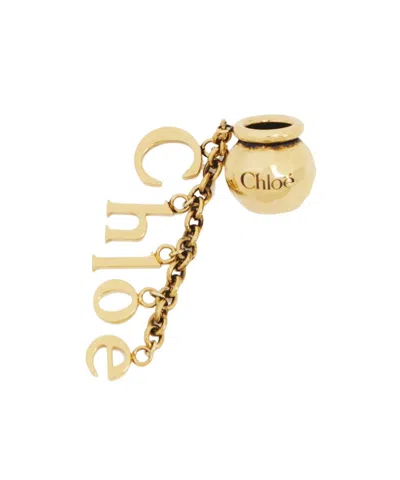 Chloé Sphere Bag Charm Bracelet In Gold