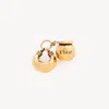 Chloé Sphere Mini Bracelet Dice Charm For Bracelet Bag In Brass In Gold