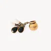 Chloé Sphere Pearl Dice Charm For Bracelet Bag In Brass In Gold