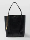 Chloé Small Spin Tote In Grained Leather Bags In Black