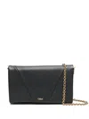 Chloé Spin Flap Cross Body Bag In Black