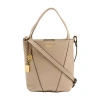 Chloé Spin Grained Leather Tote Bag In Brown